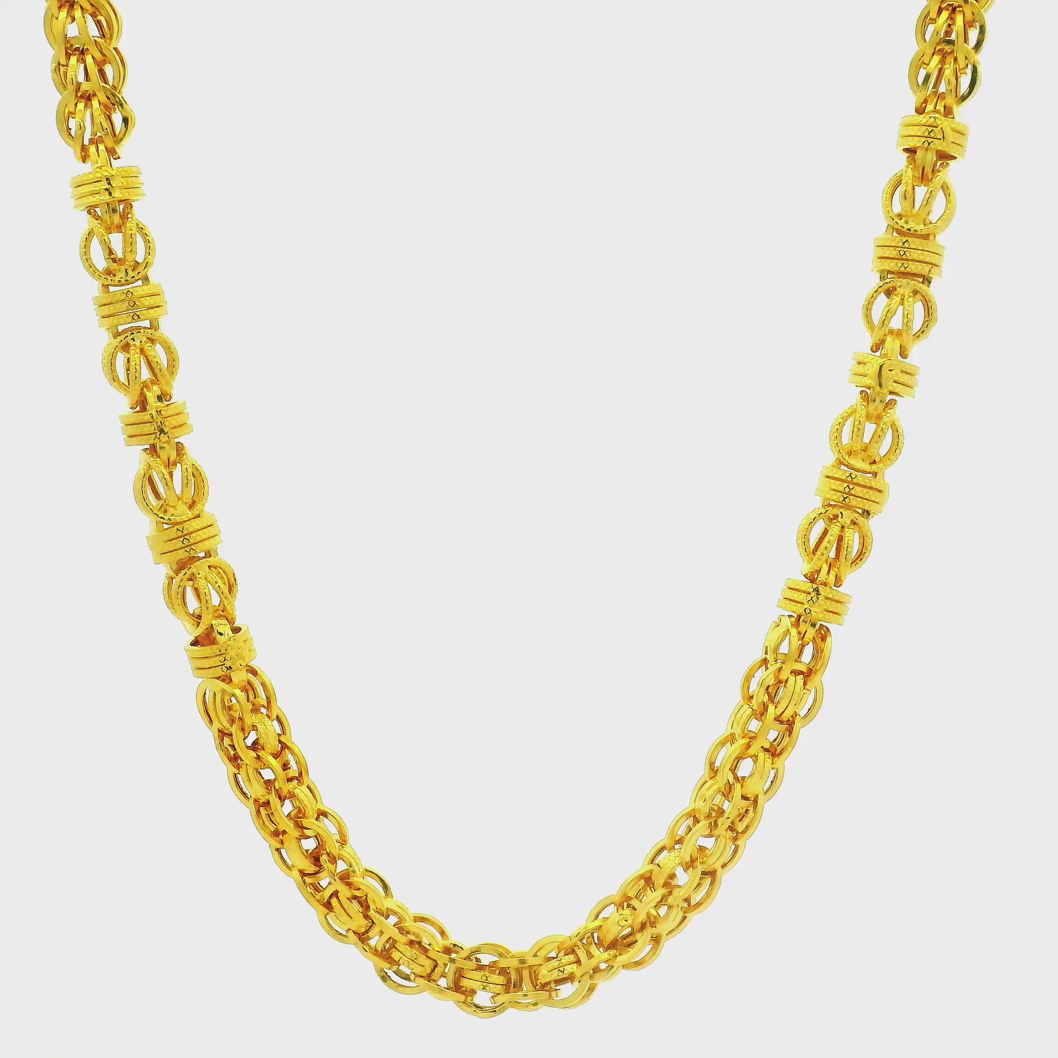 Sturdy Riveting Gold Chains for Men