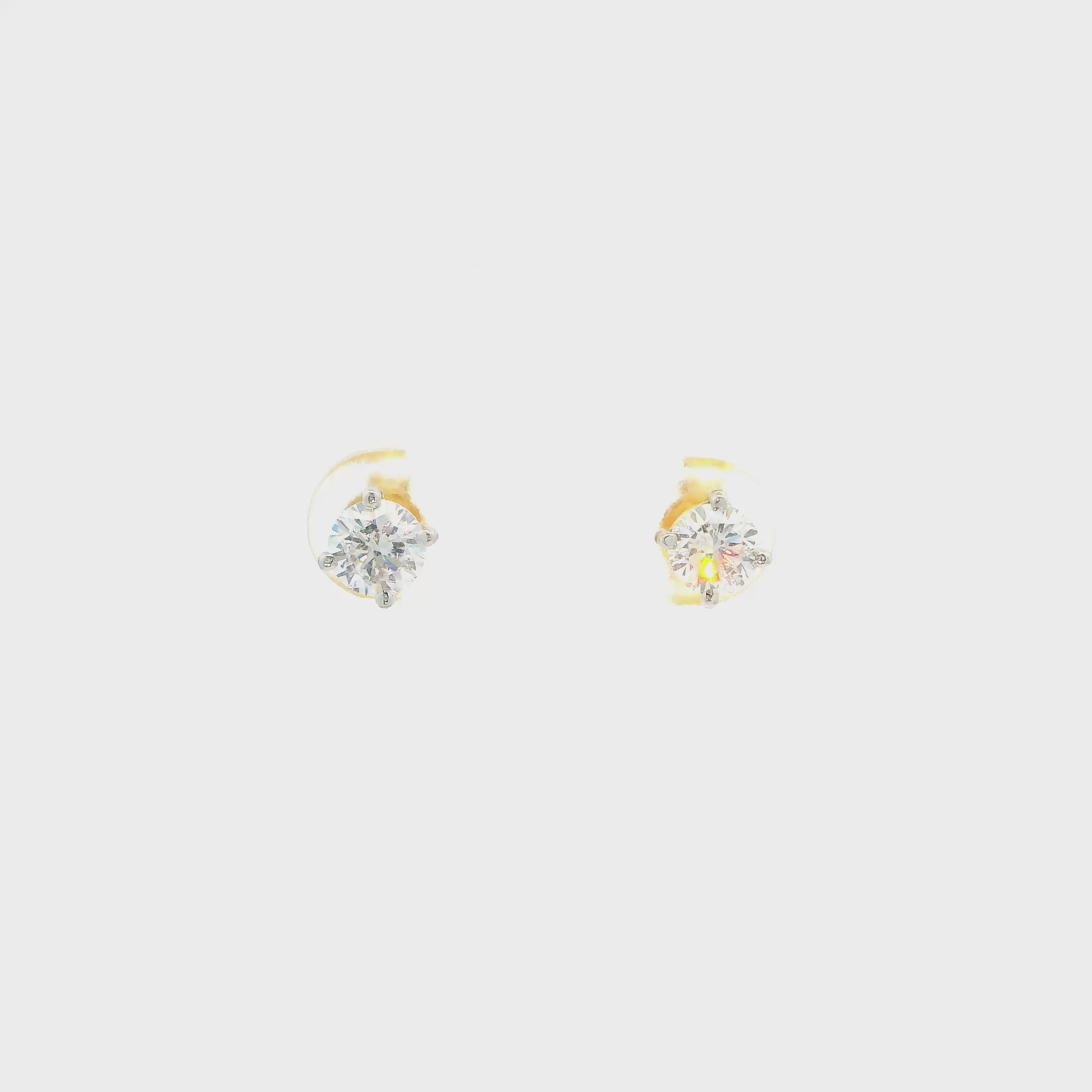 Subtle Sublime 18K Women Gold Earrings
