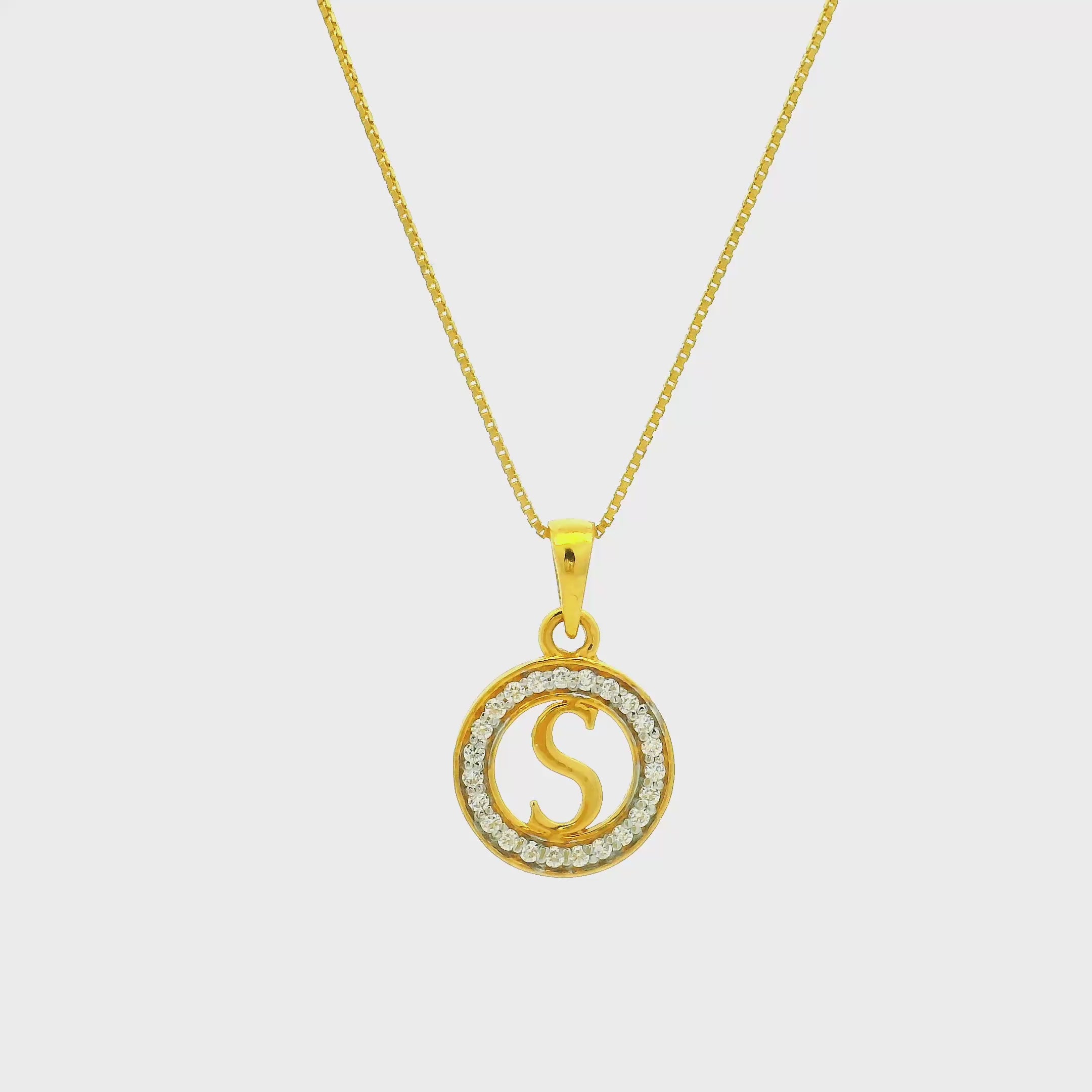 Shimmer n Shine Gold Pendant