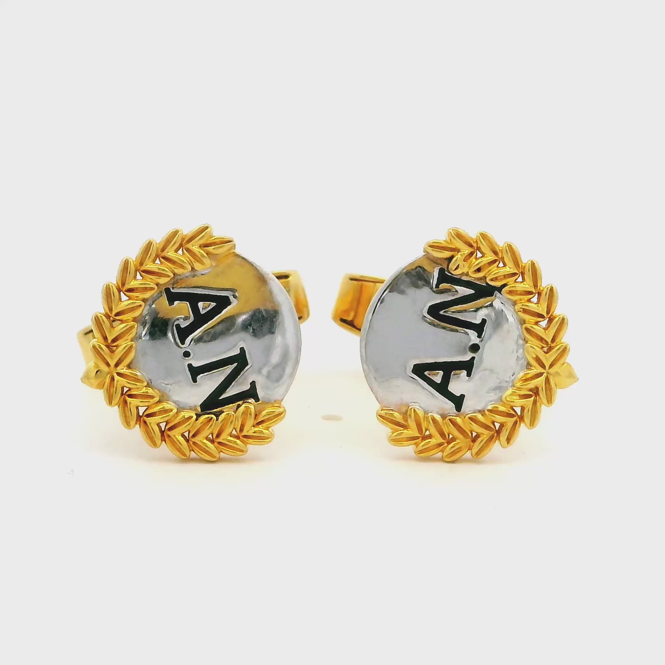 Mens Gold Cufflinks