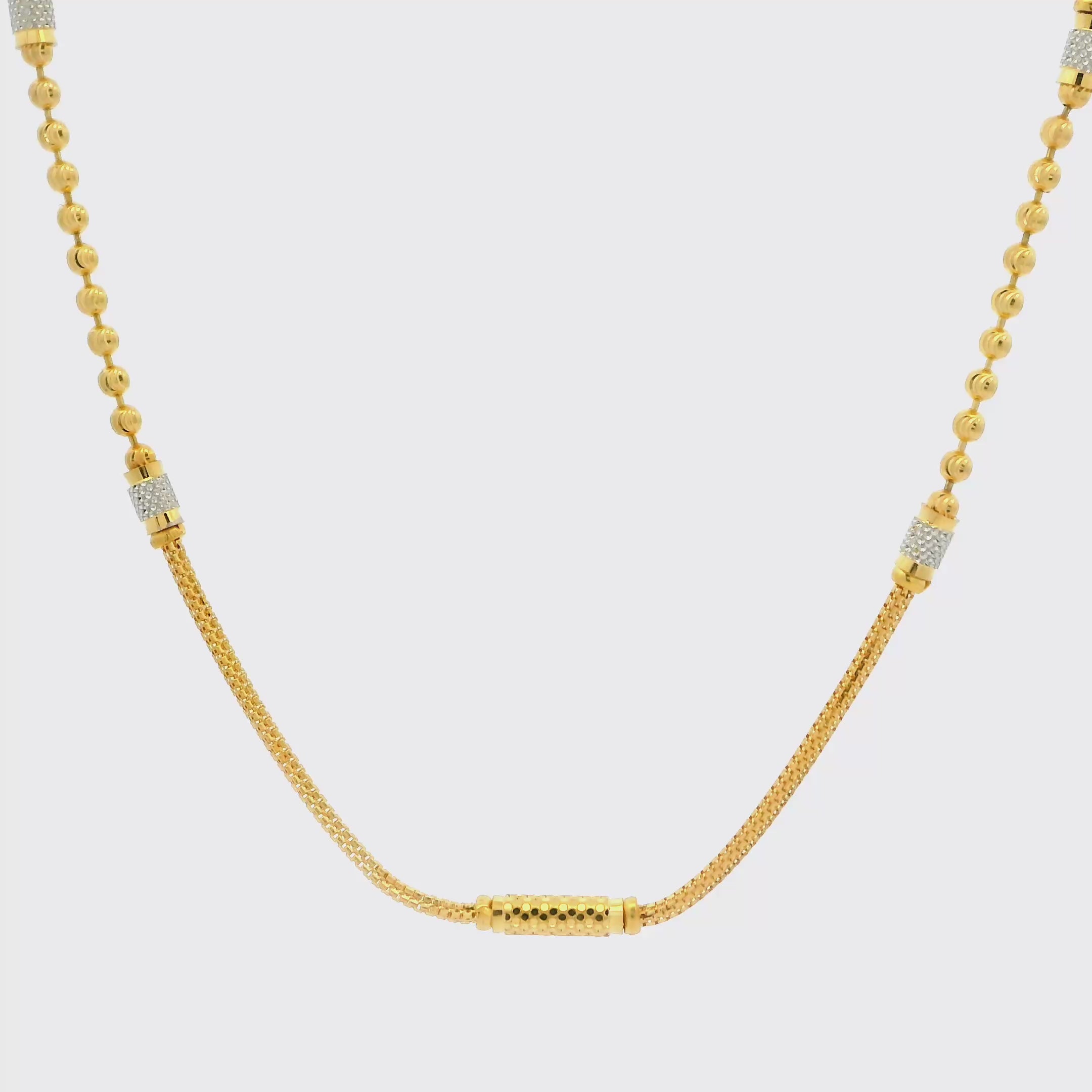 Shiny n Stylish Sperical Gold Chain