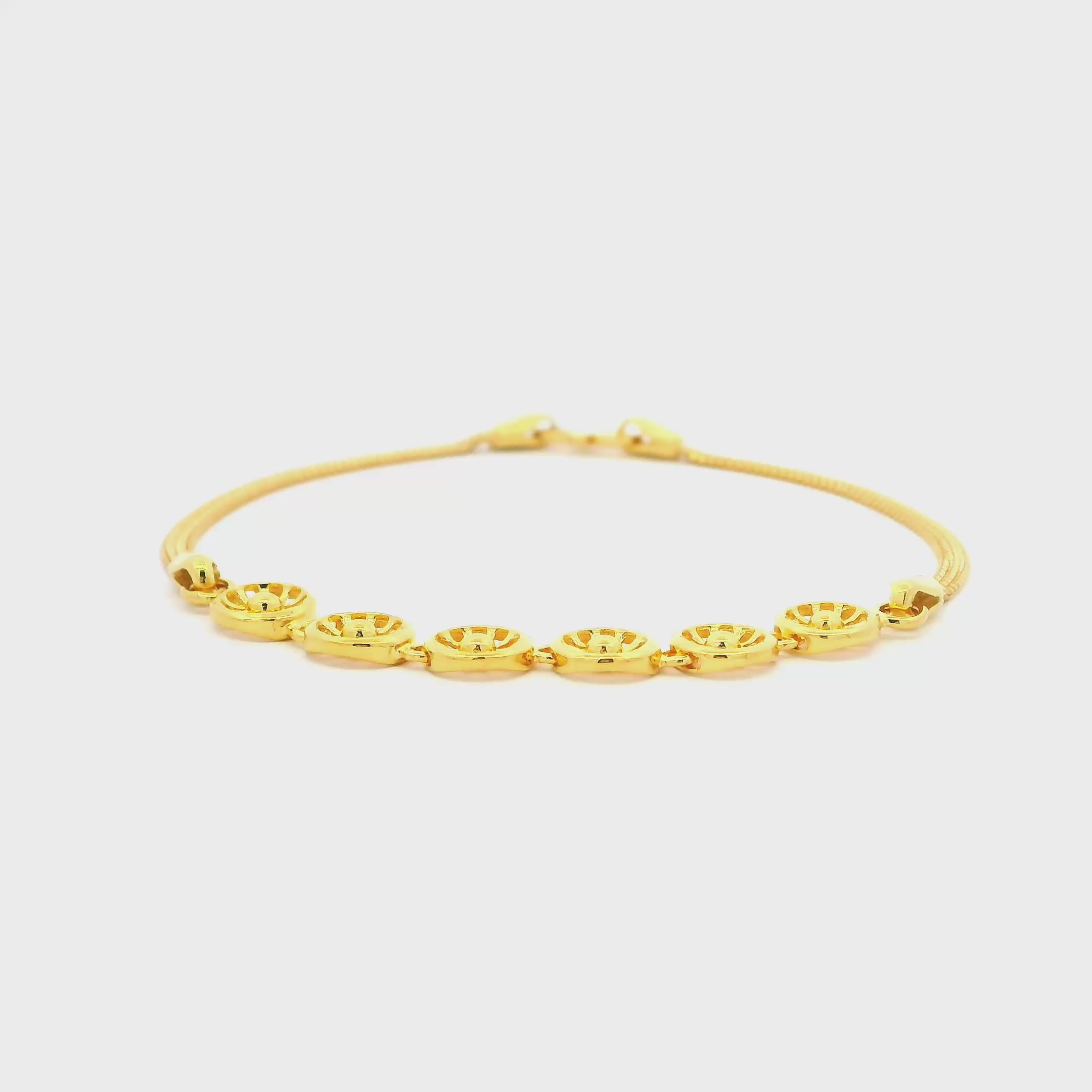 Stunning Glimmer Gold Bracelet for Women