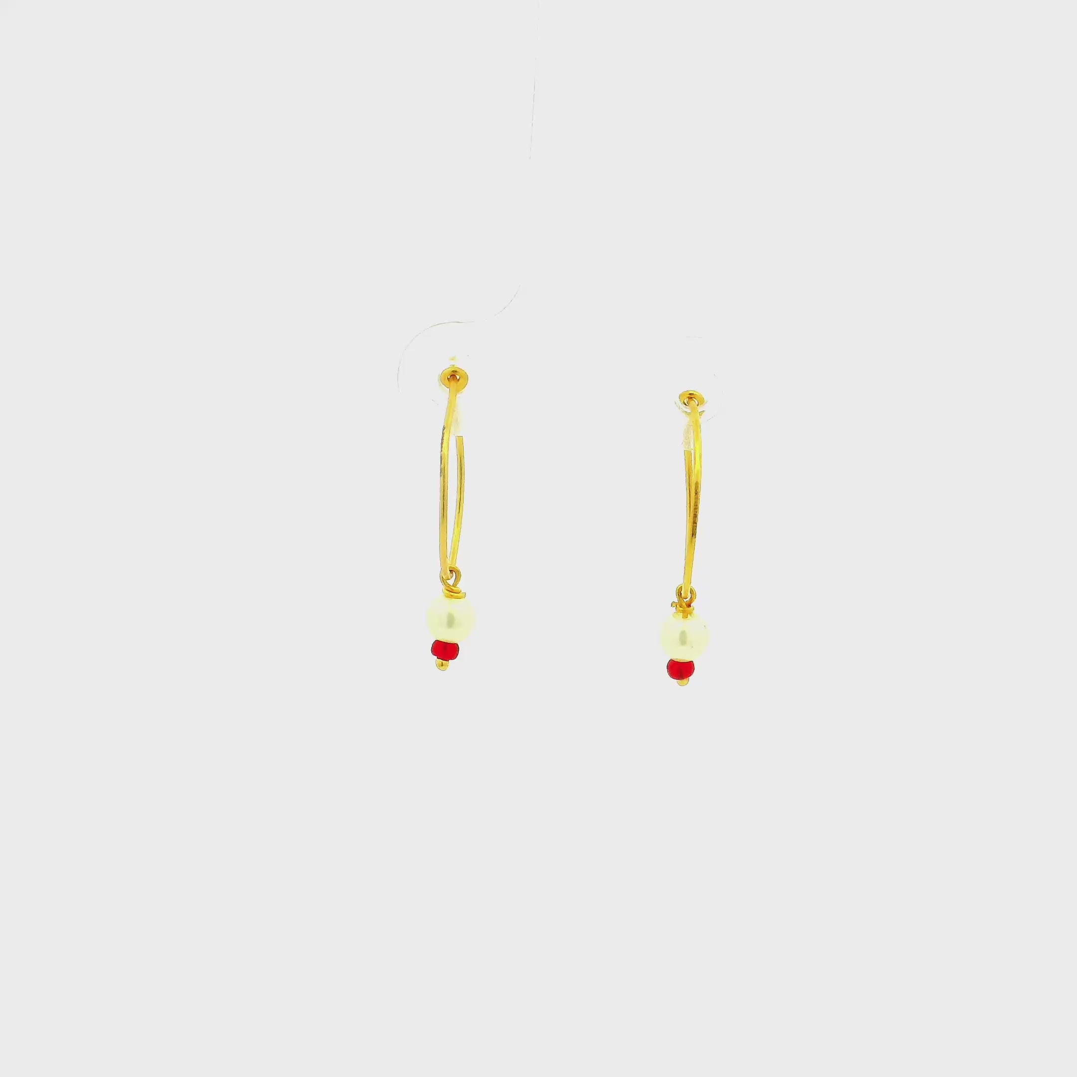 Lightweight Cute Gold Hoops for Kids