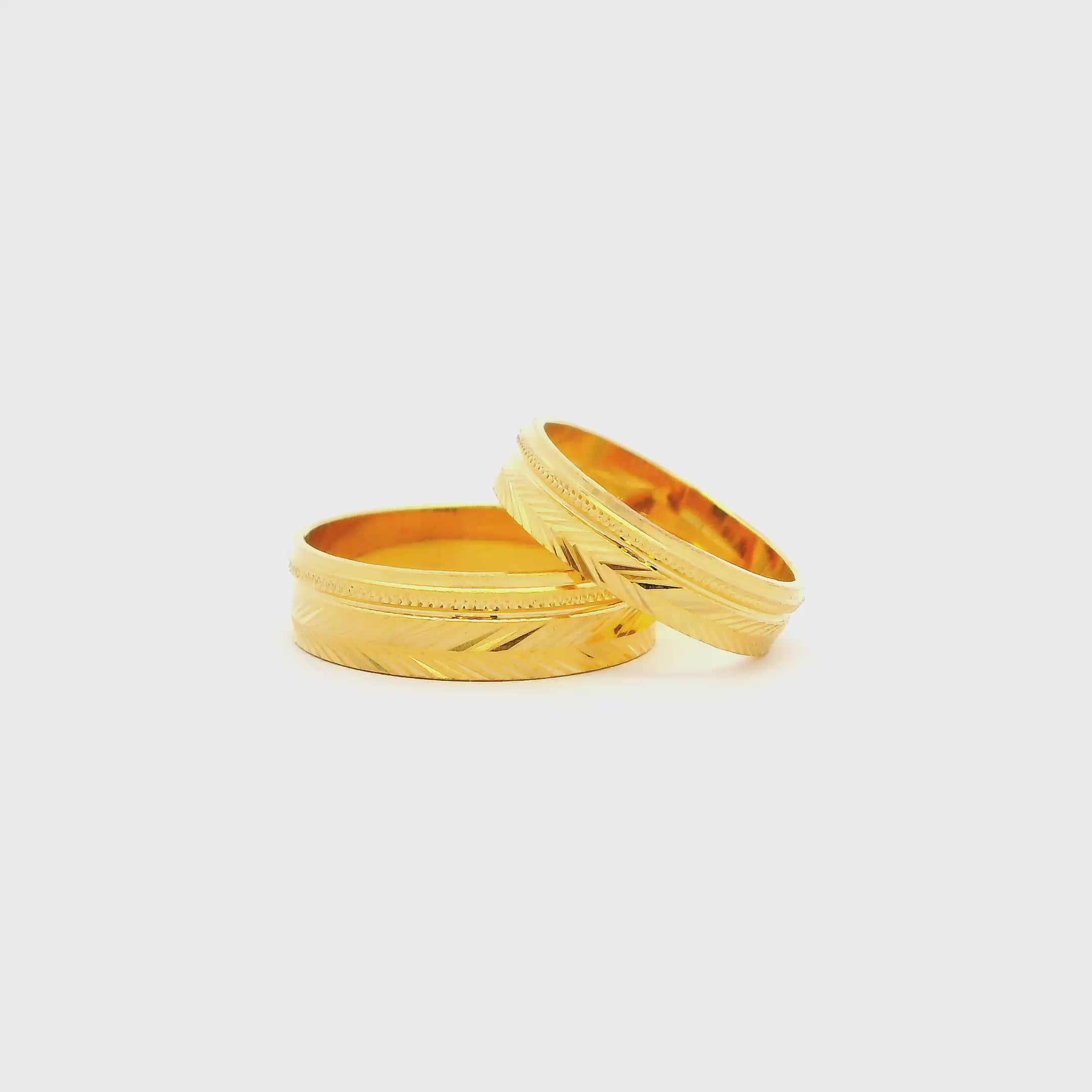 Yours Forever Gold Couple Rings