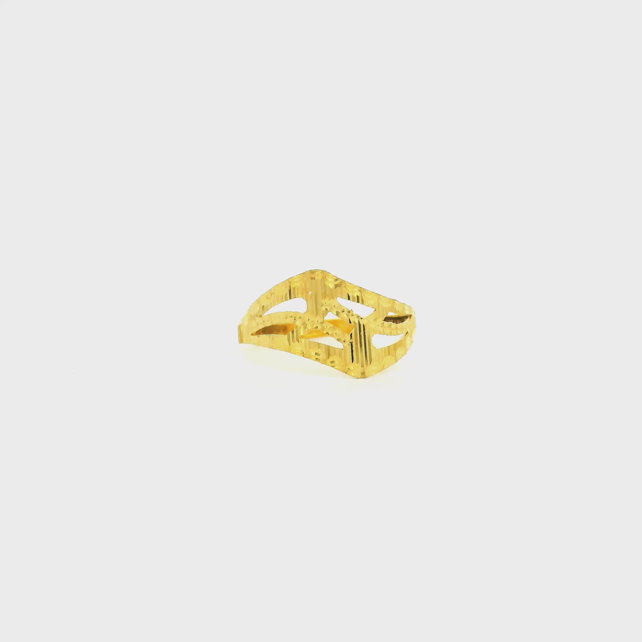 Stylish Glow Gold Kids Ring
