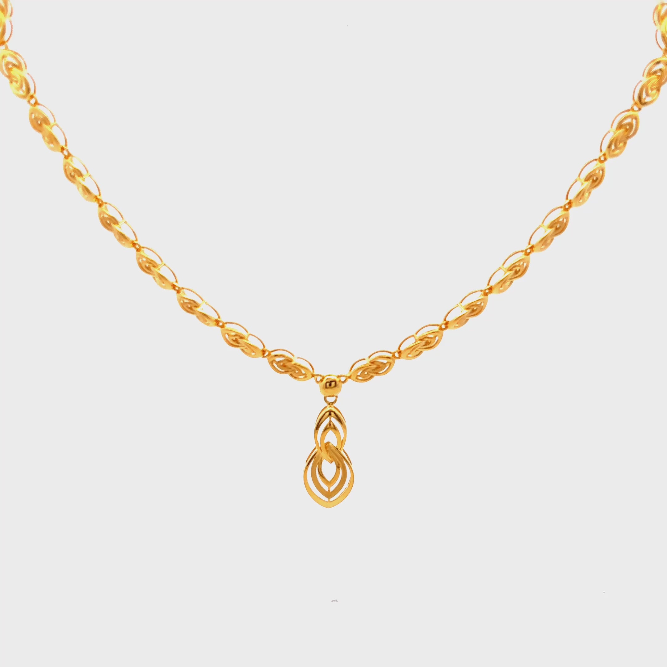 Modern Elegance Gold Necklace