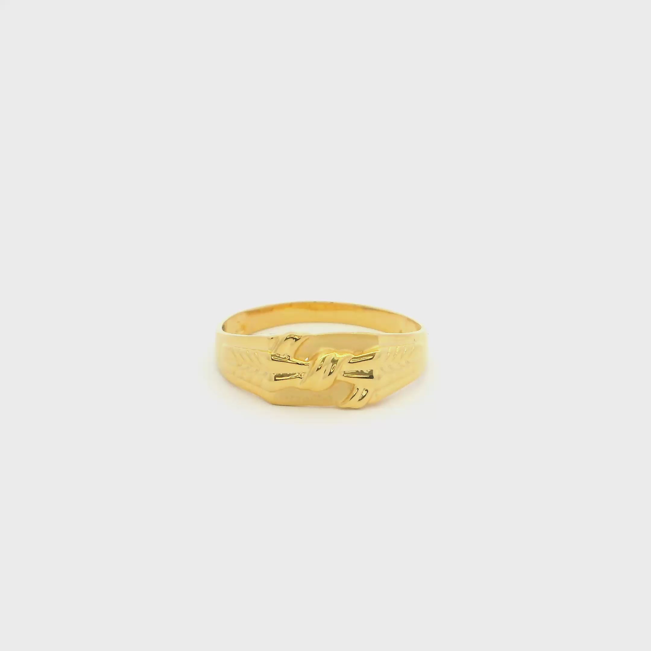 Urban Marvel Gold Ring for Men