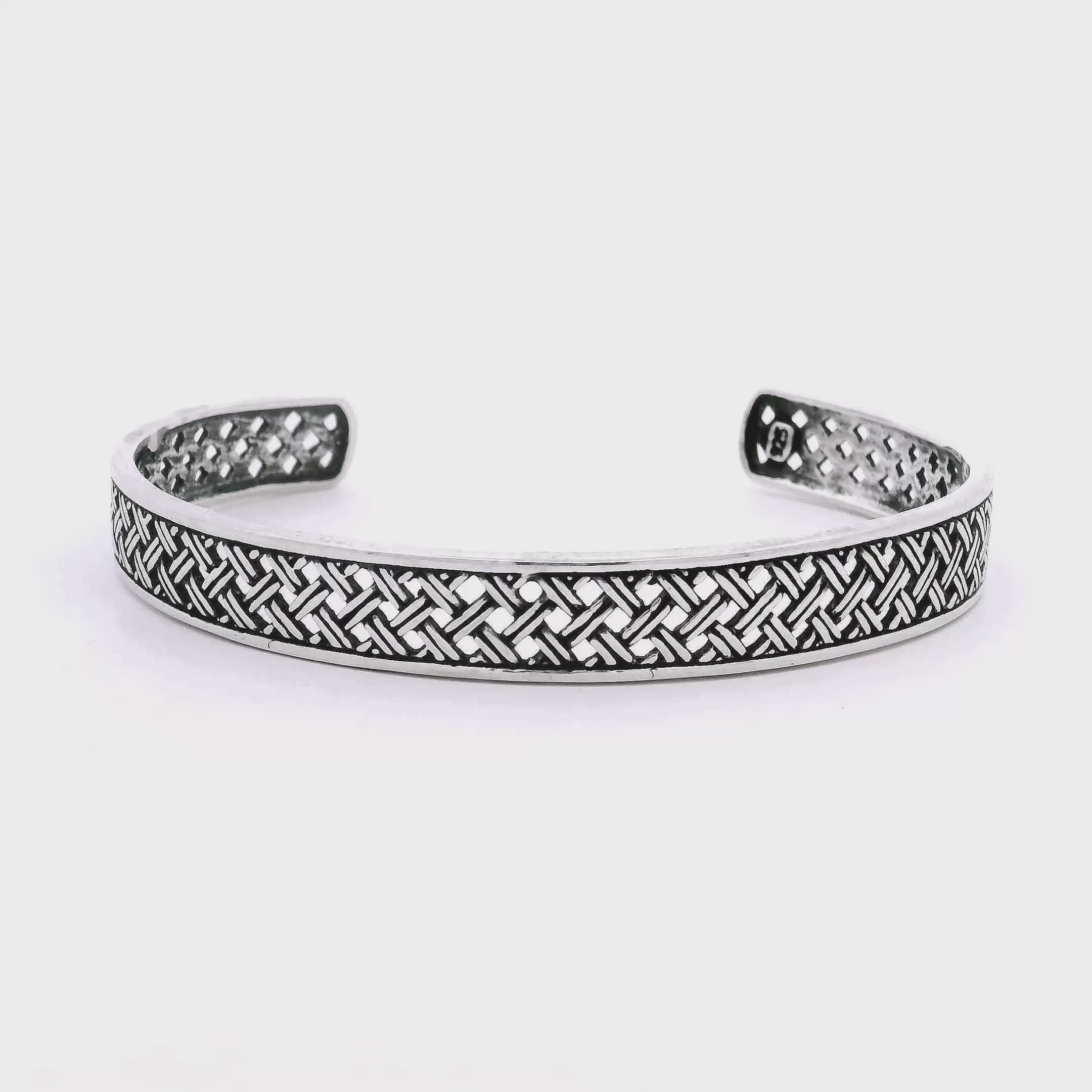 Rugged Shine Silver Kada for Men