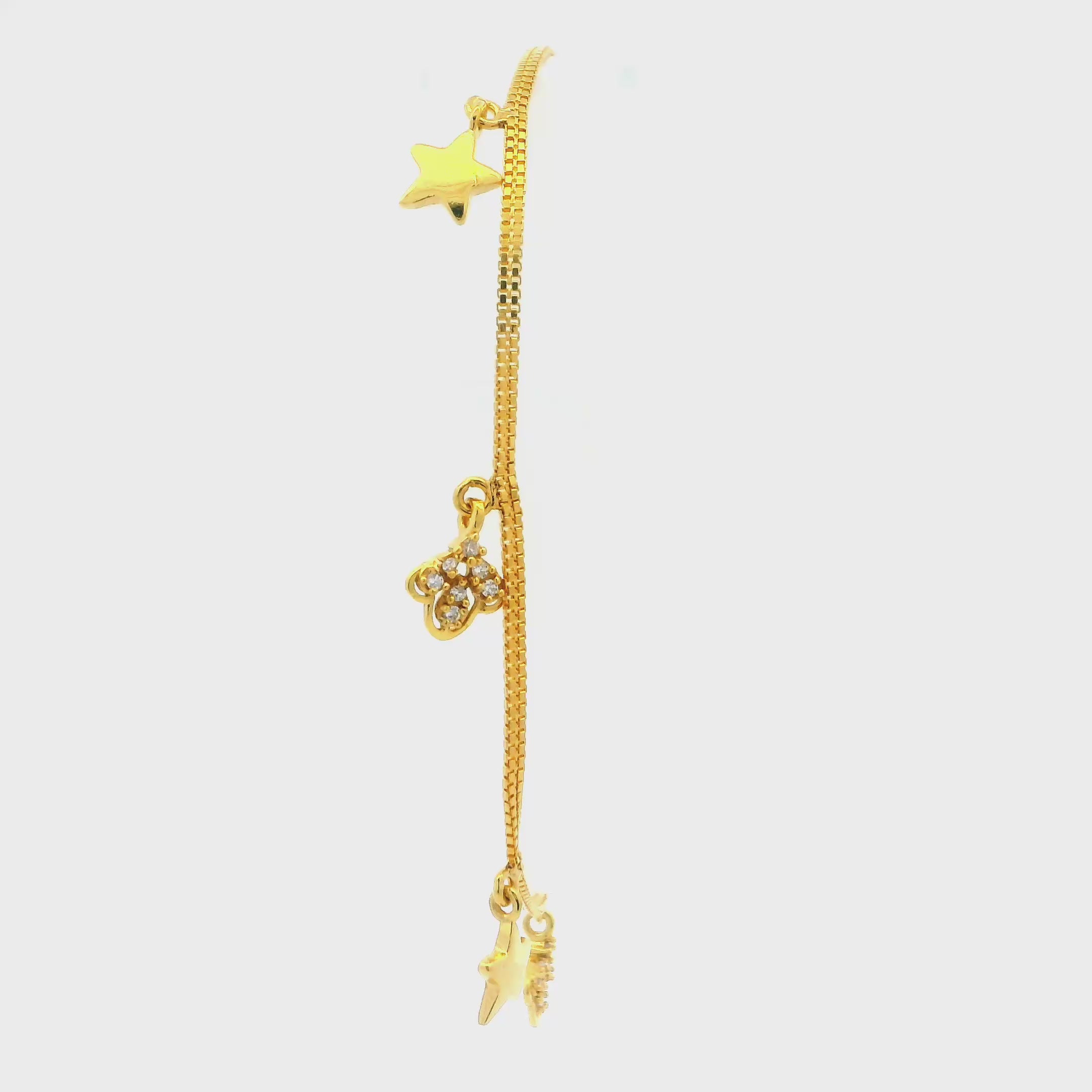 Gracile Glow Gold Bracelet for Women