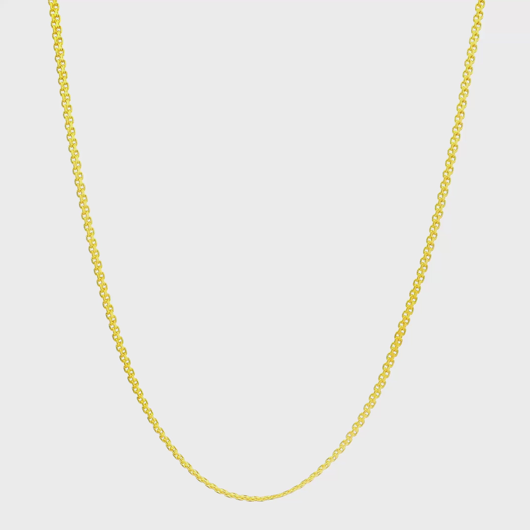 Stylish Swirl Gold Chain