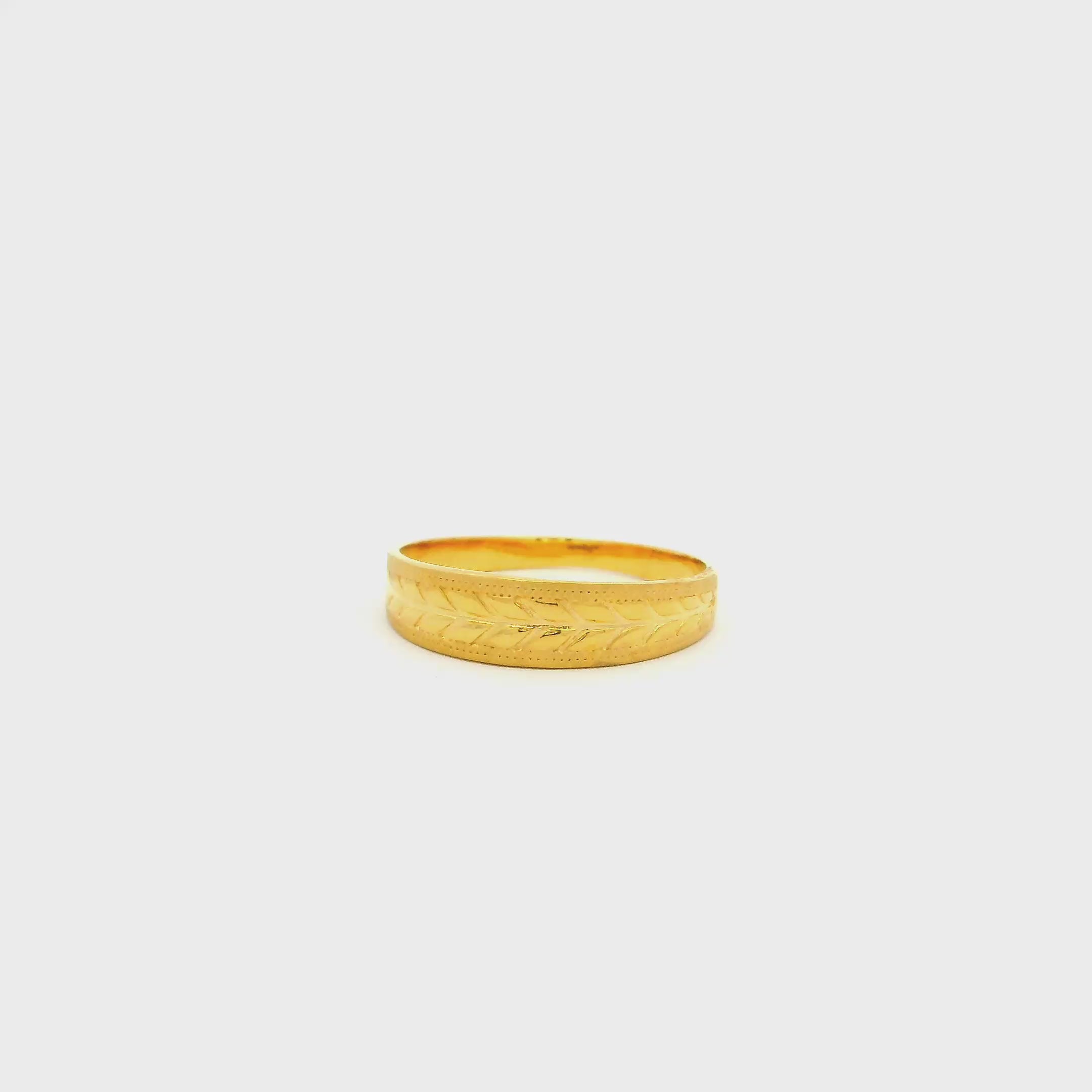 Asthetic Marvel Gold Ring for Women