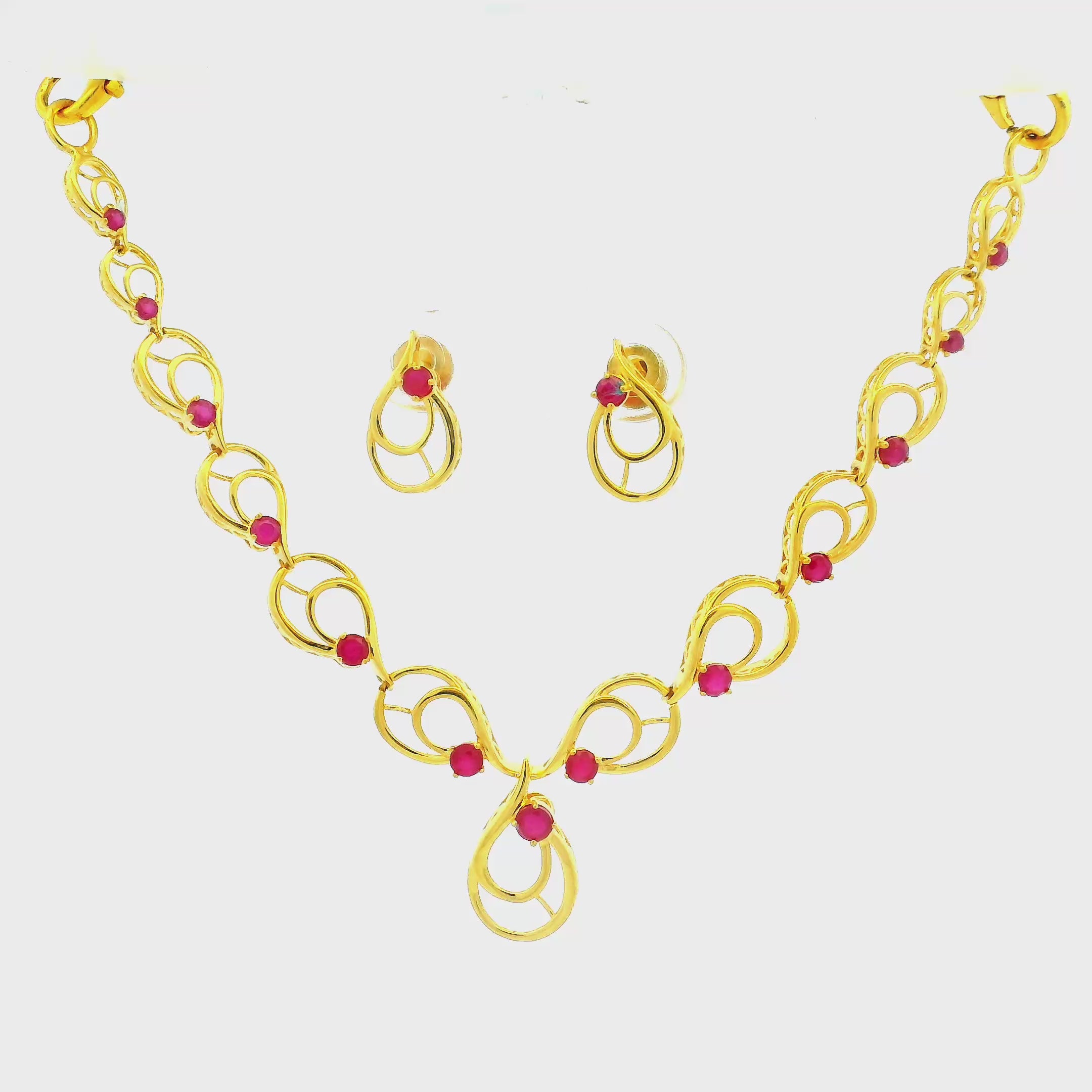 Gold Necklace Set
