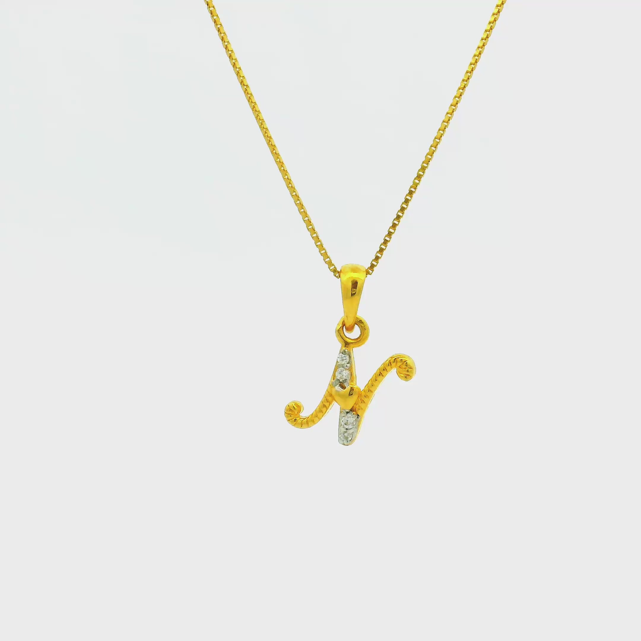 Lumious Grace Gold Pendant