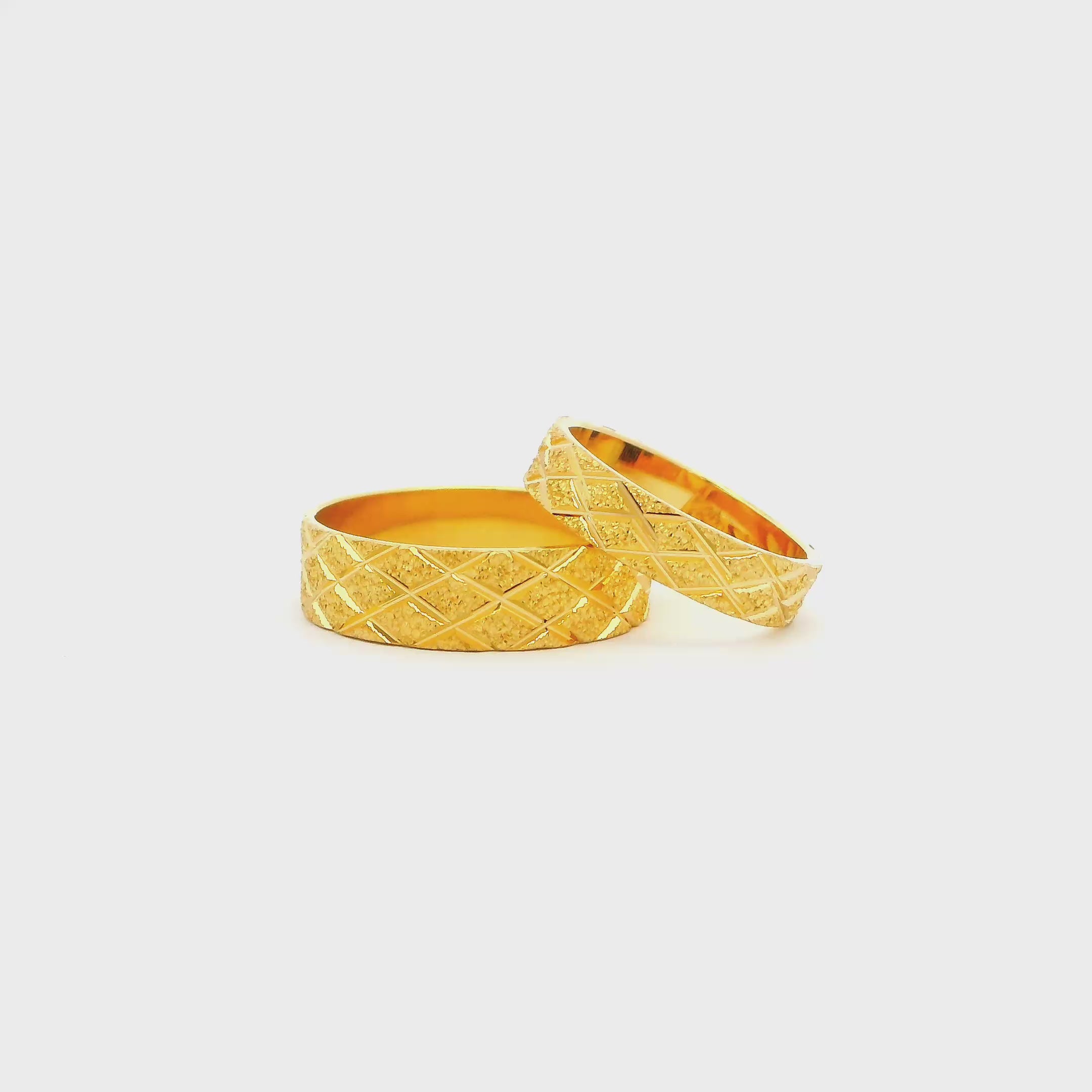 Together Forever Gold Couple Rings