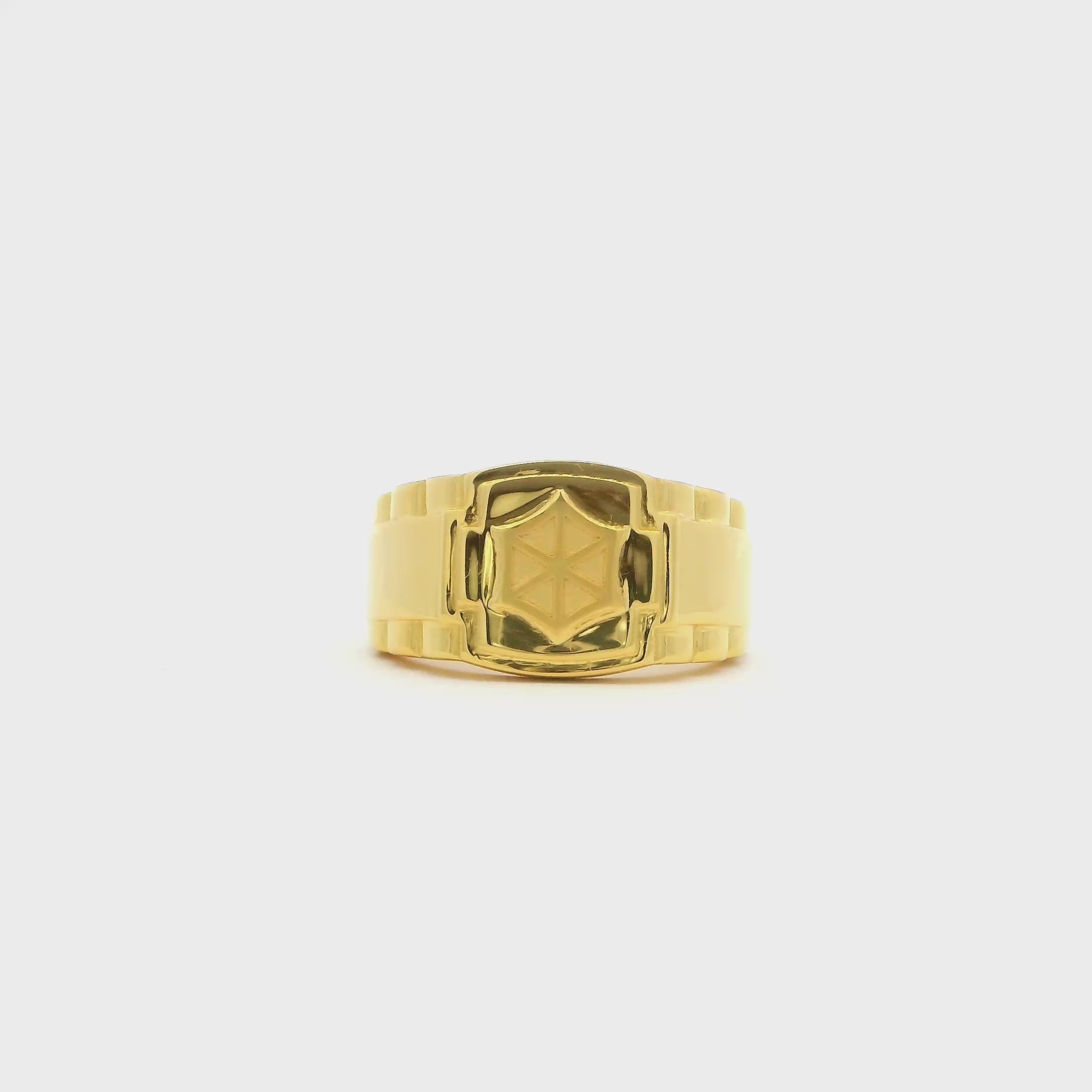 Sauve Marvel Gold Rings for Men