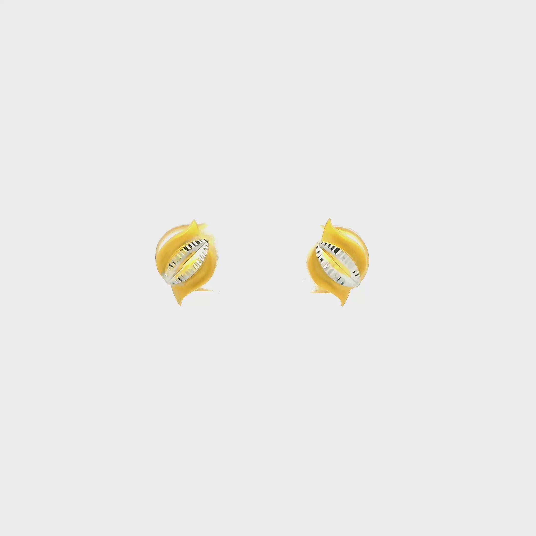 Mini Charm Gold Earrings for Kids