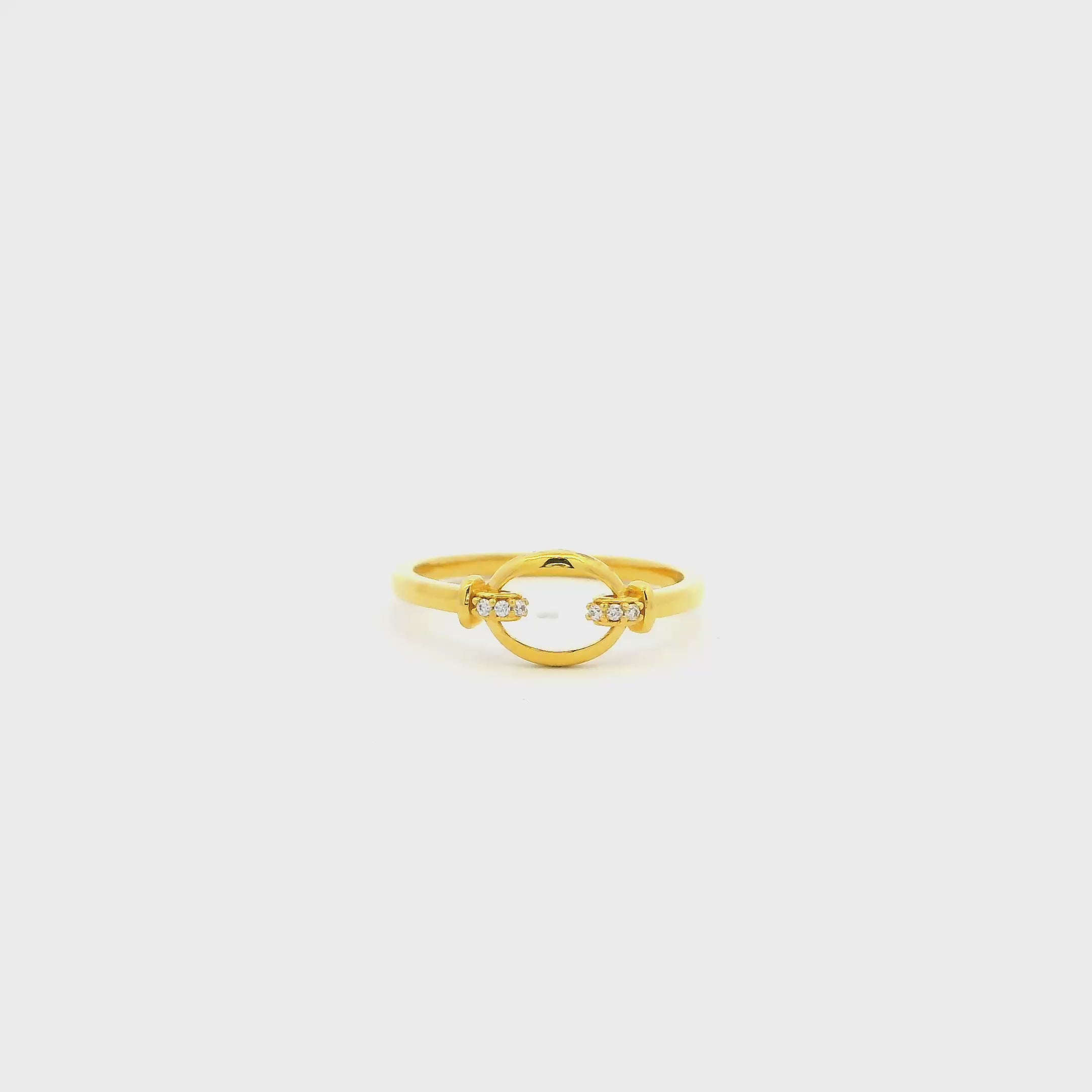 Twirl Shine Gold Ring