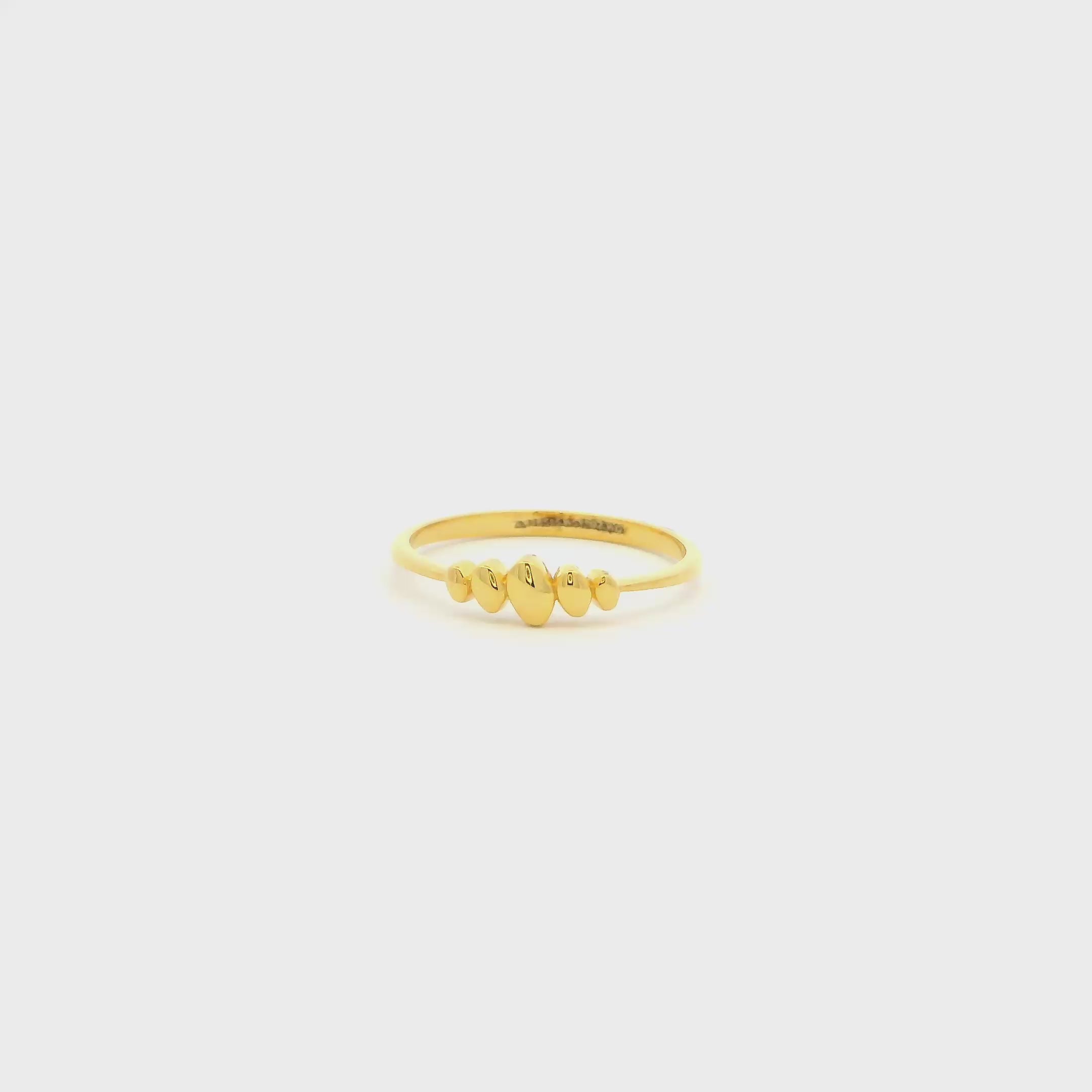 Stylish Glimmer 14K Gold Ring