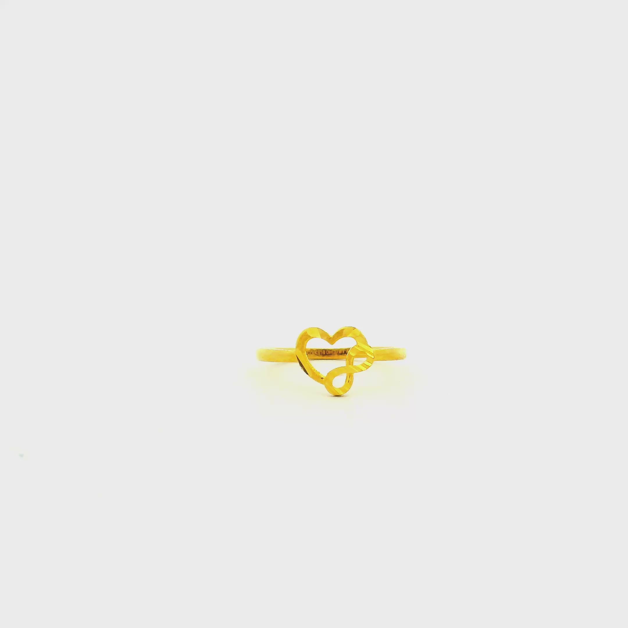 Teeny Heart Gold Kids Ring