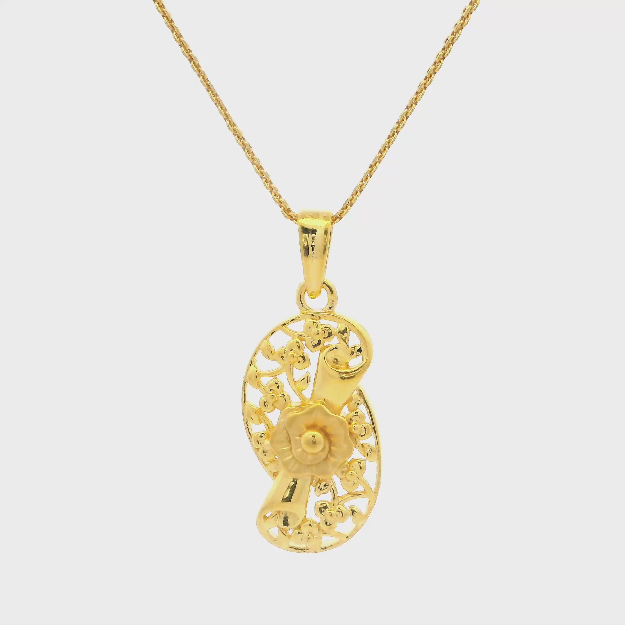 Mystical Garden Gold Locket