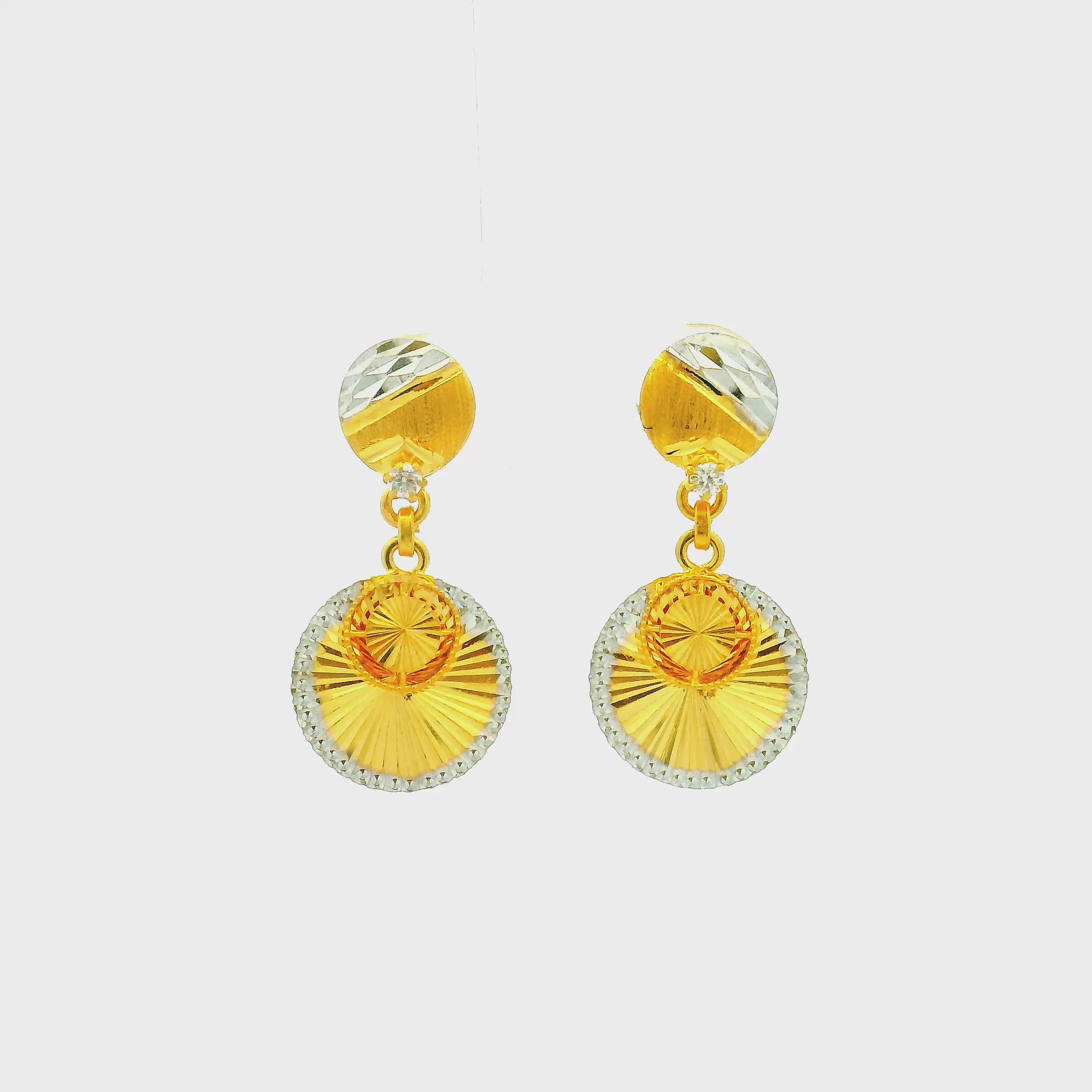 Chic Cascade Gold Studs