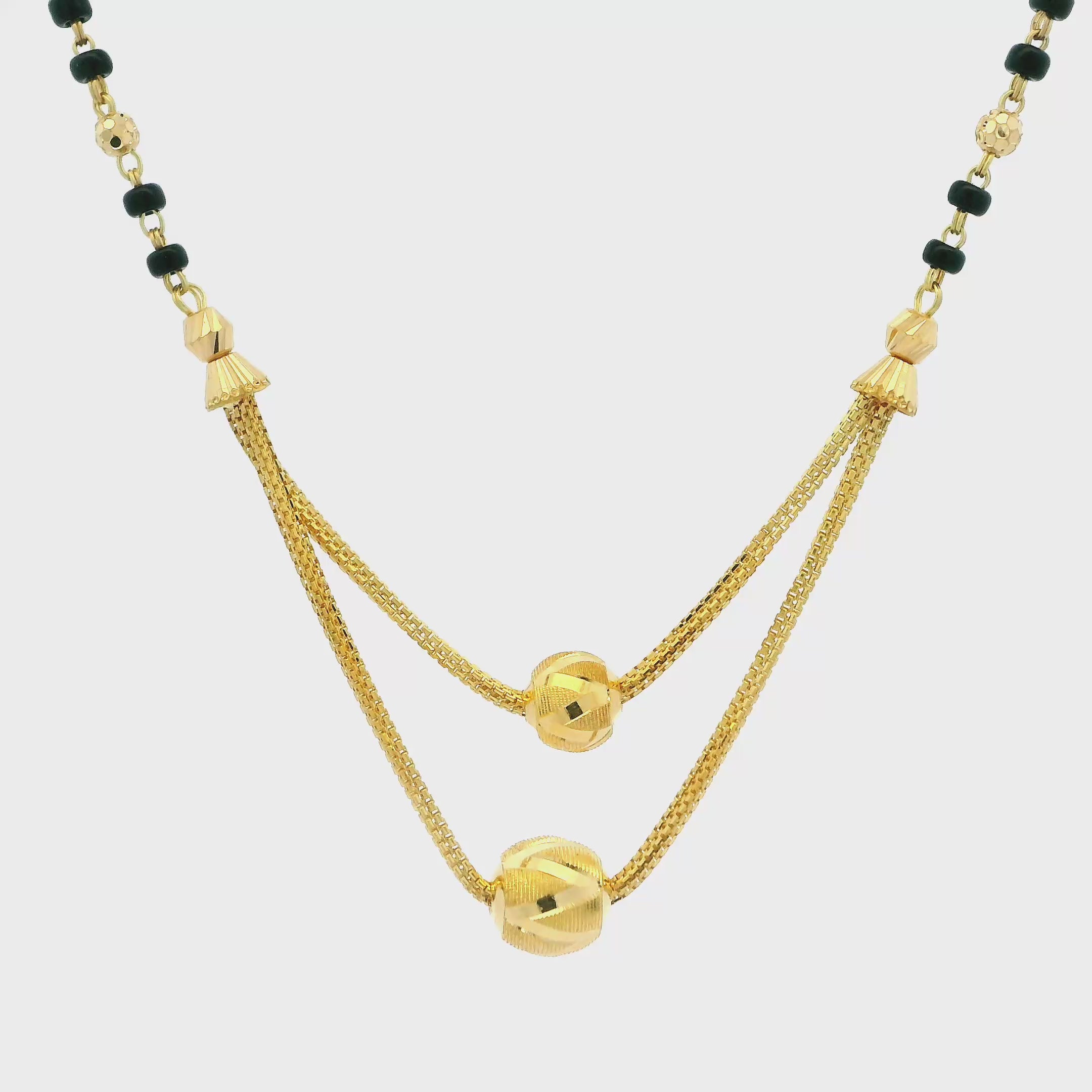 Riveting Charm Gold Mangalsutra