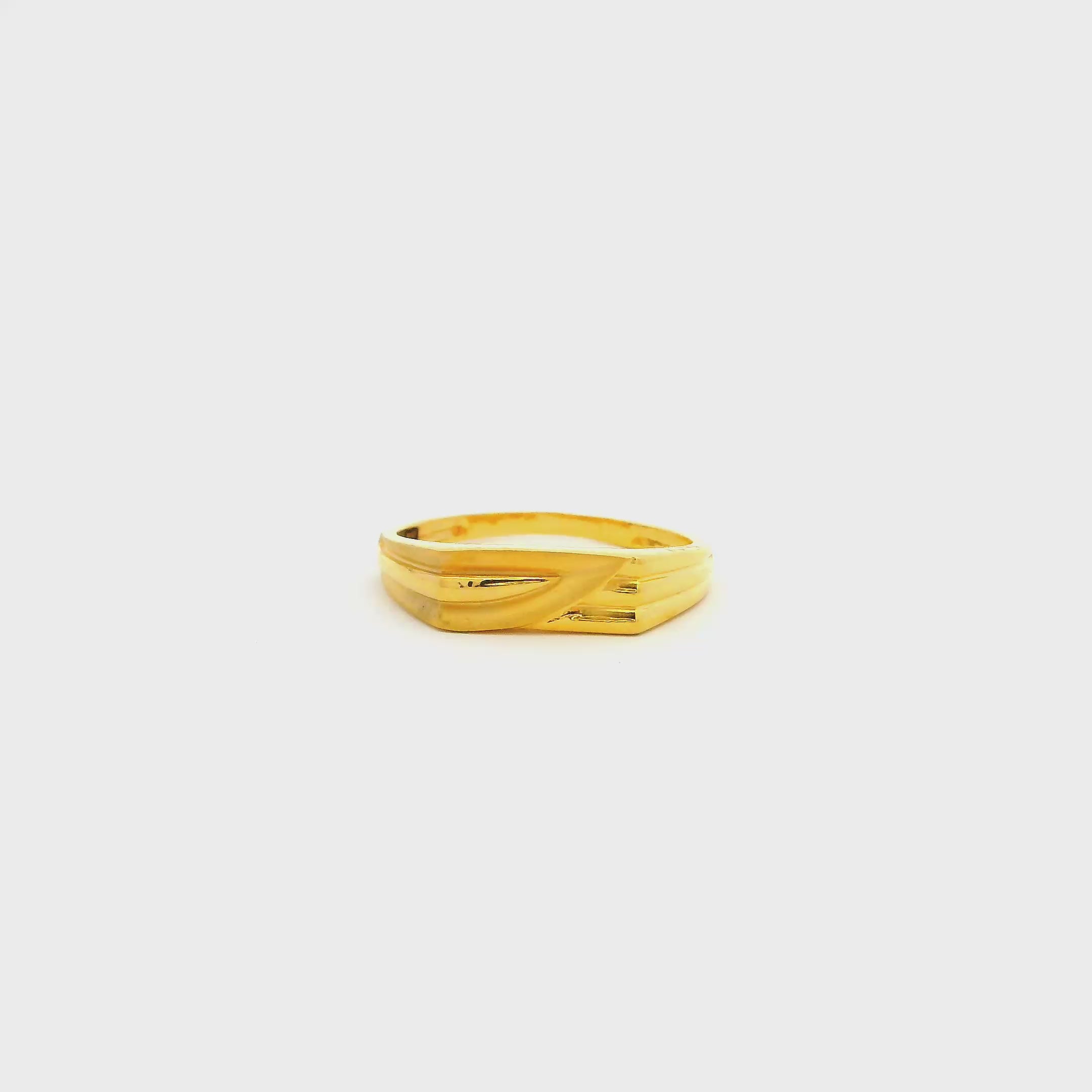 Resilient Radiance Gold Ring for Men