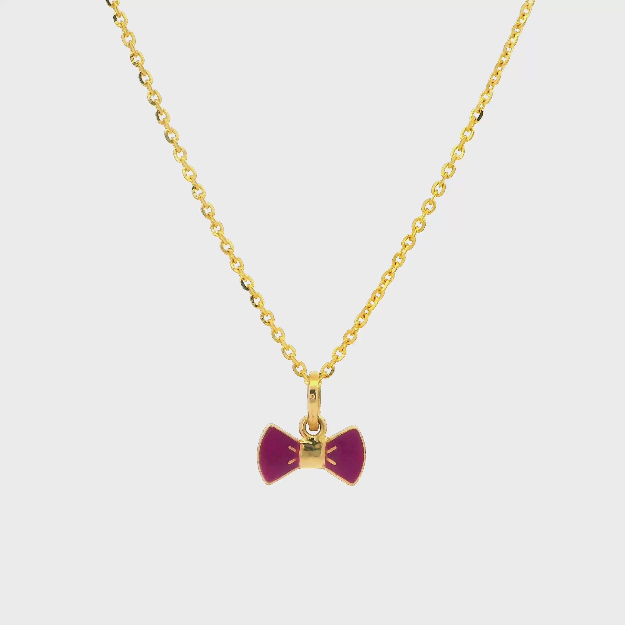 Ruby Glow 18K Kids Gold Locket