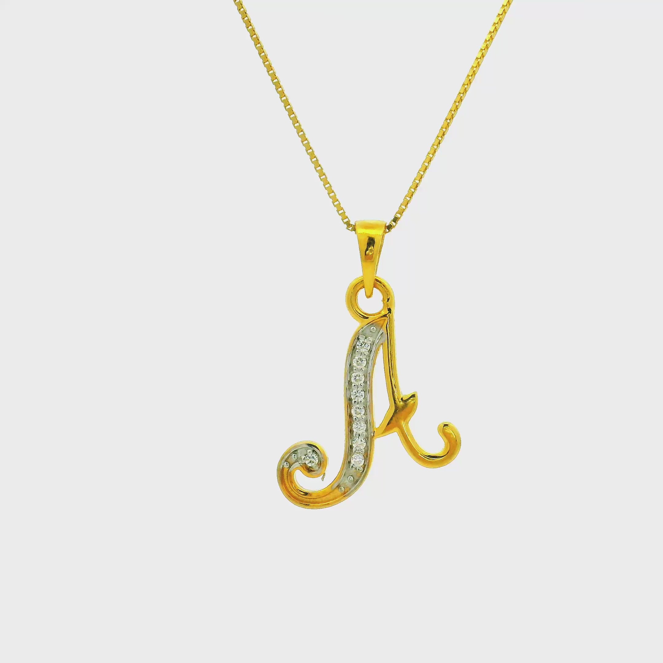 Aurora Elegance Gold Pendant