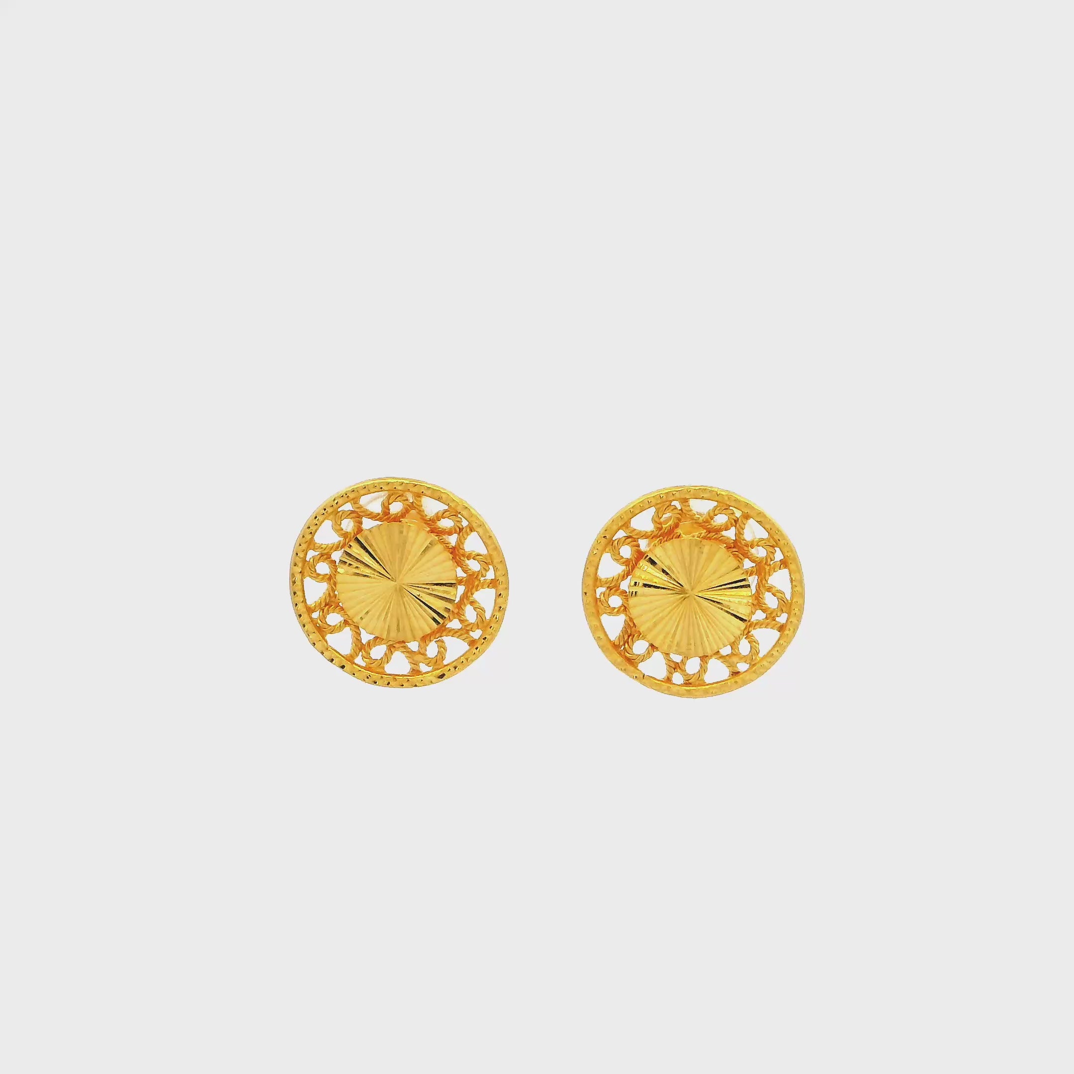 Modern Marvel Gold Studs for Women