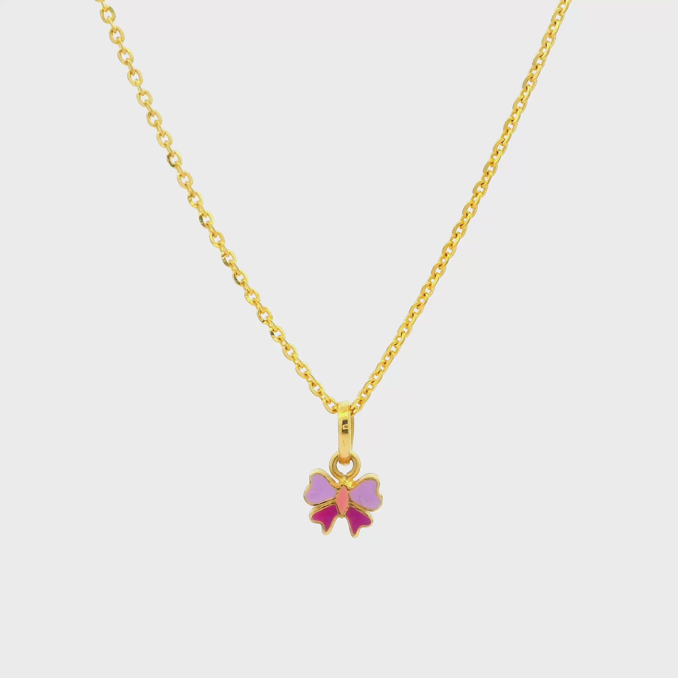 Gleeful Vibrant 18K Kids Gold Locket