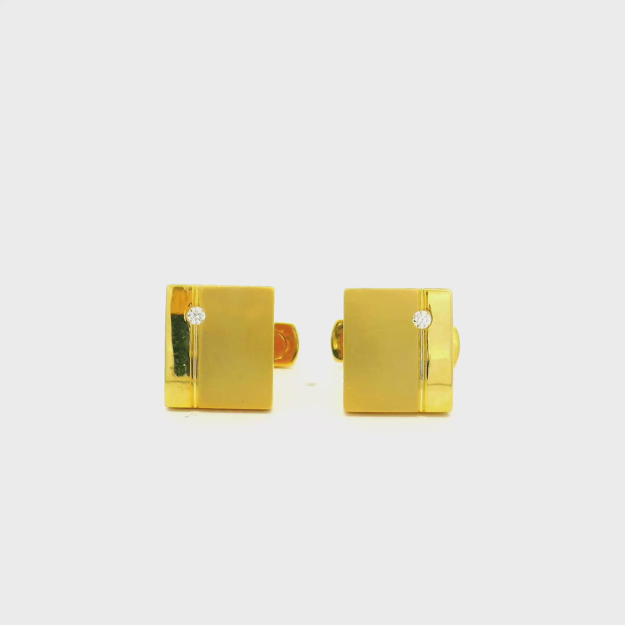 Modest Shine Gold Cufflinks