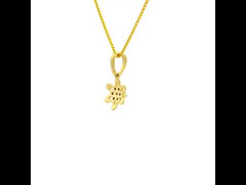 Flora Shimmer Gold Pendant