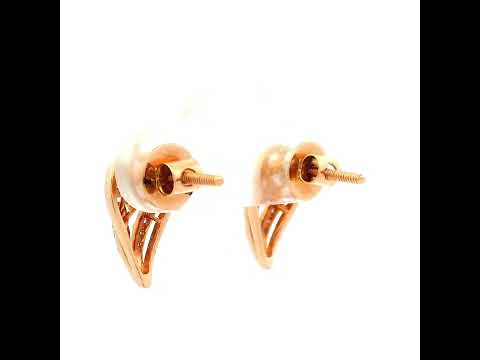 Effortless Minimalism 14K Rose Gold Studs