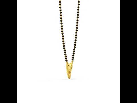 Elegant Golden Blossom 22K Gold Mangalsutra