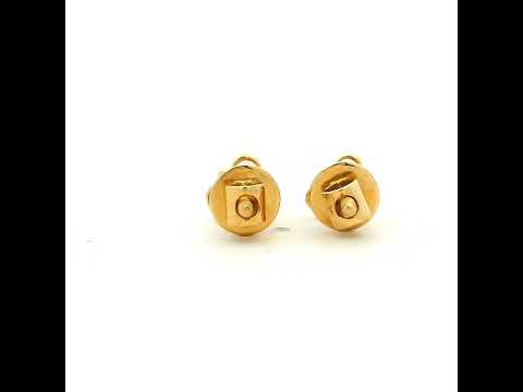 Clover 14K Gold Studs With Cheerful Vibe