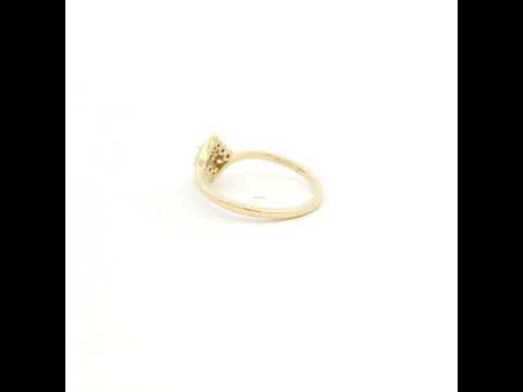 Elegant Lusture 9K Diamond Ring