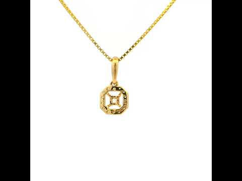 Bold Shimmer Gold Pendant