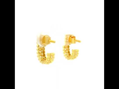Bold Glossy Gold Earrings for Women