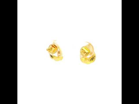 Effortless Glimmer Gold Earrings for Women
