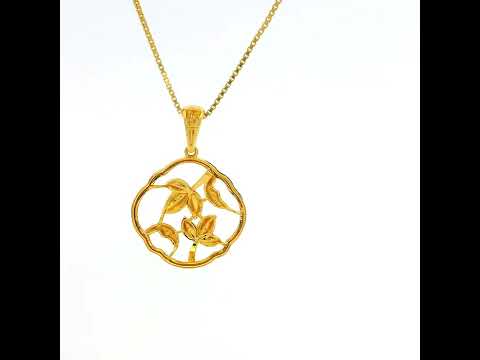 Stylish Charm Gold Pendant