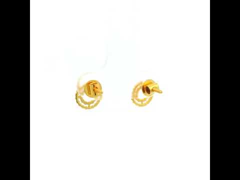 Tiny Orb Gold Studs