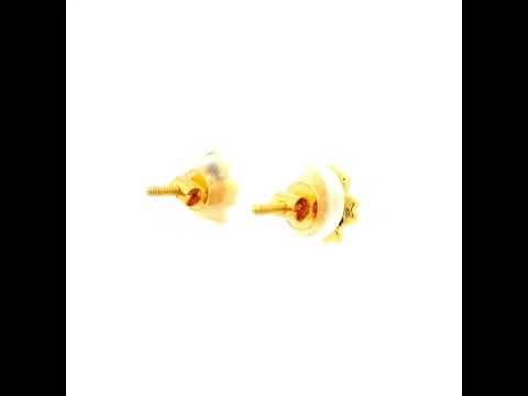 Petite Blossom Gold Studs for Women