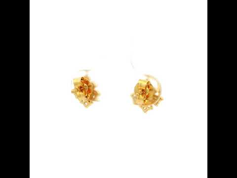 Radiant Flame 18Kt Gold Earrings