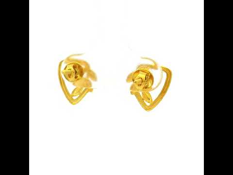 Artistic Leaf Design Studs