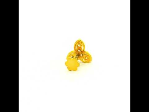 Gleaming Clover Diamond Nose Pin
