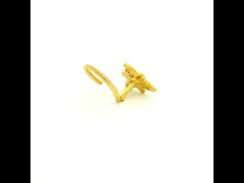 Trigonal Shimmer Gold Nose Pin
