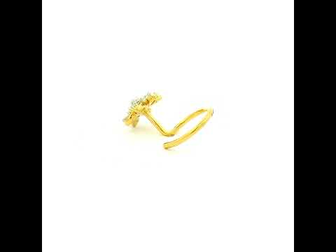 Mesmeric Shimmer Gold Nosepins