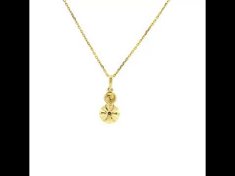 Soft Blossom 9K Diamond Pendant