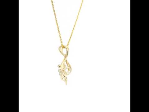Mesmeric Dazzle 9K Diamond Pendant